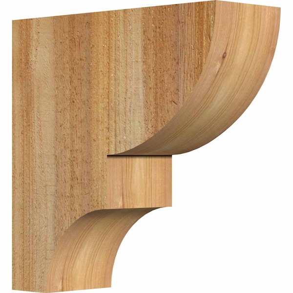 Ekena Millwork Ridgewood Rough Sawn Corbel, Western Red Cedar, 4"W x 12"D x 12"H COR04X12X12RID00RWR - main